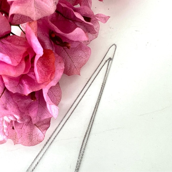 EVIL EYE Dainty 925 Sterling Silver Crystal Rhinestone w Enamel Necklace Sz 17" - Picture 3 of 8